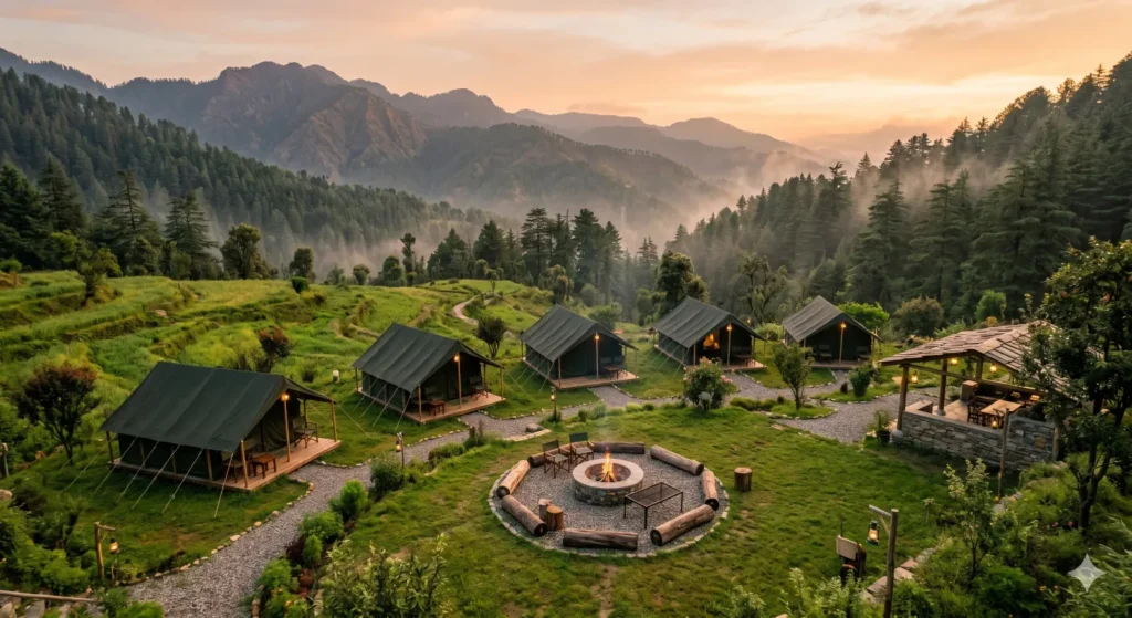 Offbeat places in Uttarakhand - Misty forest walking paths and camps in Kanatal