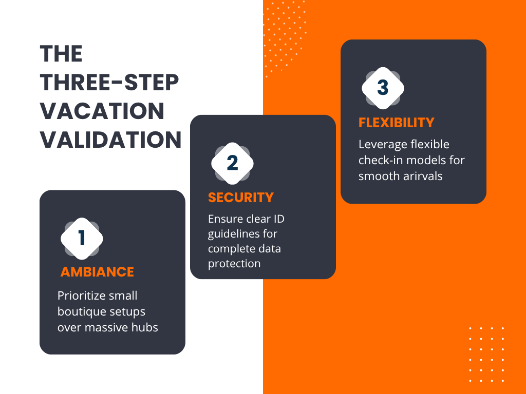 3 step vacation validation for couple friendly hotels
