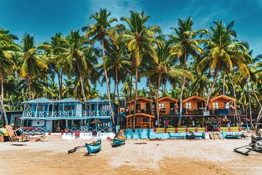 Top 10 places to visit in Goa - Safe ocean kayaking waters along the crescent bay of Palolem