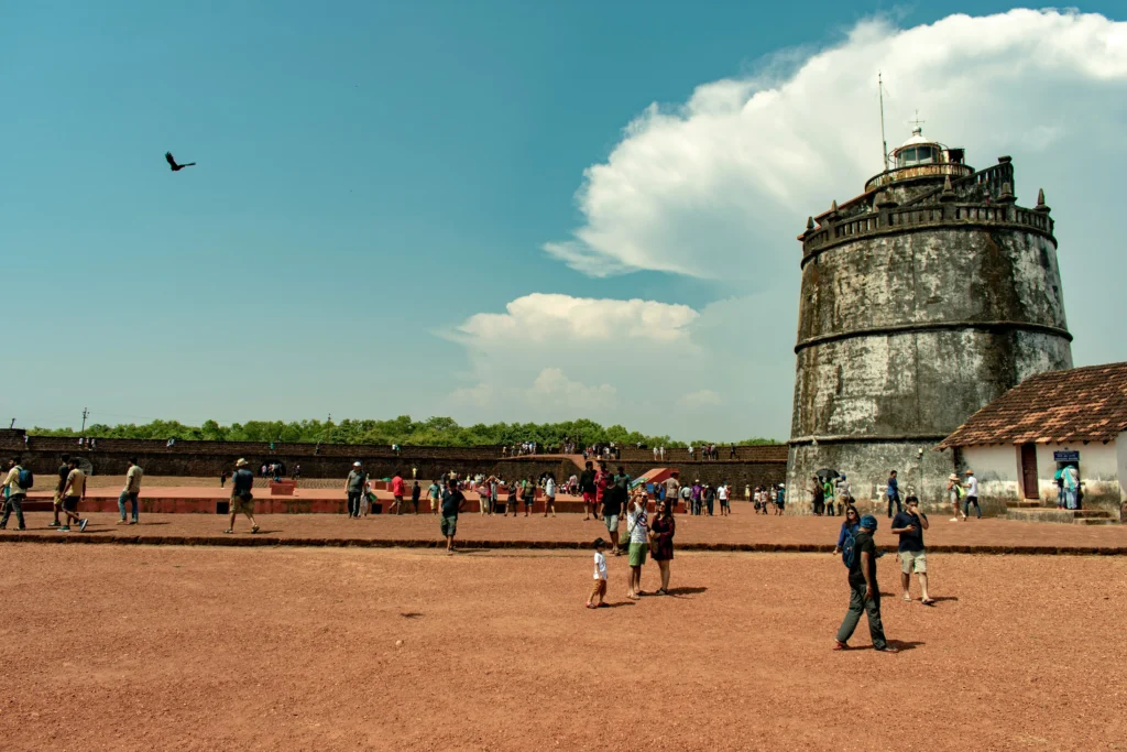Top 10 places to visit in Goa - Panoramic view of the Arabian Sea from the ramparts of Fort Aguada