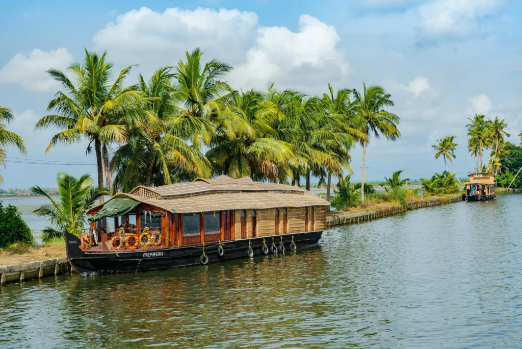 Scenic wetland marshes and tribal villages in Majuli river island during July