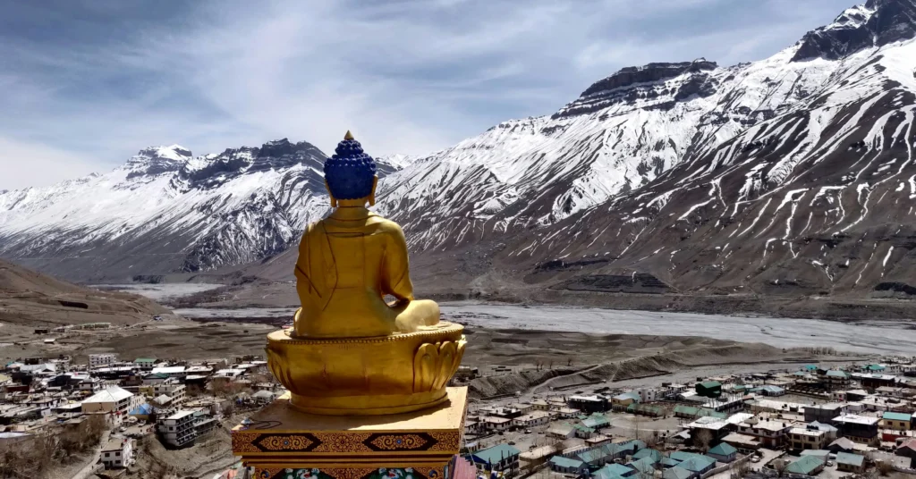 Cliffside Key Monastery in Spiti Valley, an ideal dry place to visit in July